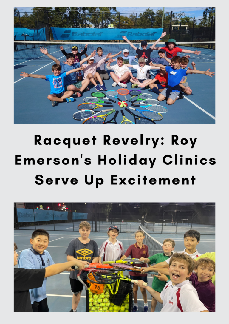 Racquet Revelry: Roy Emerson’s Holiday Clinics Serve Up Excitement